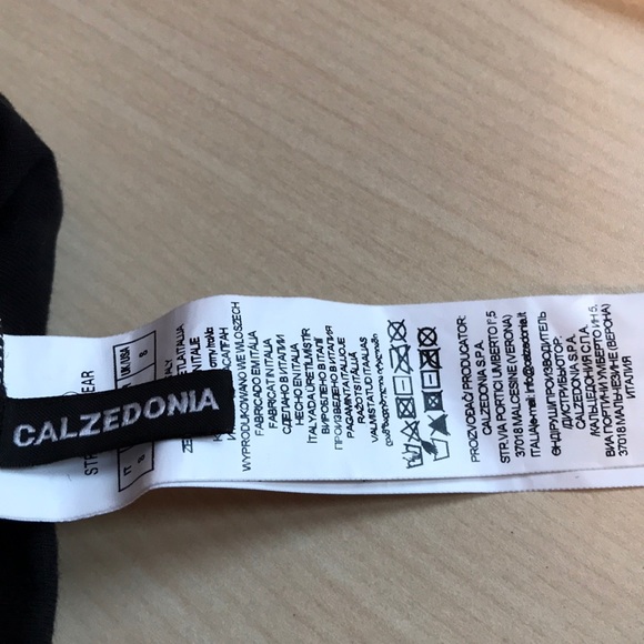 New Calzedonia black leggings with embroidered lace - Picture 4 of 5